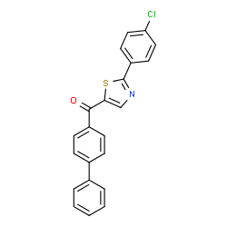 [1,1'-BIPHENYL]-4-YL[2-(4-CHLOROPHENYL)-1,3-THIAZOL-5-YL]METHANONE picture
