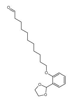 11-[2-(1,3-Dioxolan-2-yl)phenoxy]undecanal结构式