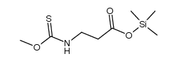 N-methoxythiocarbonyl-β-alanine trimethylsilanyl ester结构式