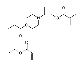 2-(diethylamino)ethyl 2-methylprop-2-enoate,ethyl prop-2-enoate,methyl 2-methylprop-2-enoate Structure