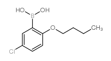 2-丁氧基-5-氯苯基硼酸结构式