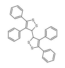 4,4',5,5'-Tetraphenyl-3,3'-bi(3H-1,2-dithiolyl)结构式