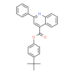 4-tert-butylphenyl 2-phenyl-4-quinolinecarboxylate Structure