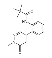 2-[(2H)-2-methyl-3-oxo-5-pyridazinyl]-N-pivaloylanilide结构式