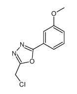 2-(chloromethyl)-5-(3-methoxyphenyl)-1,3,4-oxadiazole结构式