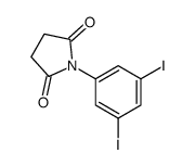 1-(3,5-diiodophenyl)pyrrolidine-2,5-dione结构式