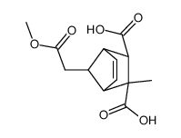 7-Methoxycarbonylmethyl-2-methyl-bicyclo[2.2.1]hept-5-ene-2,3-dicarboxylic acid Structure