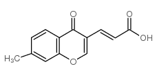 3-(7-methyl-4-oxochromen-3-yl)prop-2-enoic acid Structure