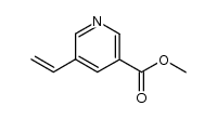 5-Vinyl-3-pyridinecarboxylic acid methyl ester结构式
