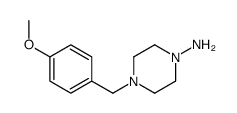4-[(4-methoxyphenyl)methyl]piperazin-1-amine Structure