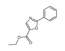 2-Phenyl-5-oxazolecarboxylic acid ethyl ester structure