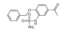 N-[5-Acetyl-2-(benzyloxy)phenyl]sulfuric diamide Structure