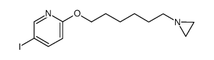 2-{[6-(1-aziridinyl)hexyl]oxy}-5-iodopyridine结构式