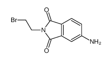 5-amino-2-(2-bromoethyl)isoindole-1,3-dione结构式
