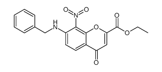 ethyl-7-benzylamino-8-nitro-4-oxo-4H-chromene-2-carboxylate Structure