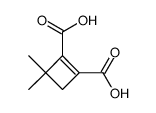 3,3-dimethyl-cyclobut-1-ene-1,2-dicarboxylic acid Structure