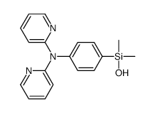 N-[4-[hydroxy(dimethyl)silyl]phenyl]-N-pyridin-2-ylpyridin-2-amine结构式