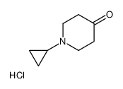 1-cyclopropylpiperidin-4-one,hydrochloride结构式