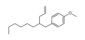 1-methoxy-4-(2-prop-2-enyloctyl)benzene结构式