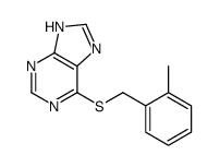 6-[(2-methylphenyl)methylsulfanyl]-7H-purine结构式