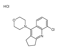 4-(5-chloro-2,3-dihydro-1H-cyclopenta[b]quinolin-9-yl)morpholine,hydrochloride Structure