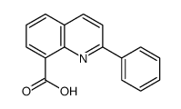 2-phenylquinoline-8-carboxylic acid结构式