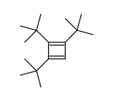 1,2,3-tritert-butylcyclobuta-1,3-diene Structure