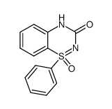 1-oxo-1-phenyl-4H-1λ6-benzo[1,2,4]thiadiazin-3-one结构式