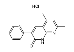 3-(2-Pyridyl)-5,7-dimethyl-1,8-naphthyridin-2(1H)-one Hydrochloride Structure