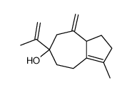 6-Isopropenyl-3-methyl-8-methylene-1,2,4,5,6,7,8,8a-octahydro-azulen-6-ol结构式