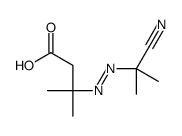 3-(2-cyanopropan-2-yldiazenyl)-3-methylbutanoic acid Structure