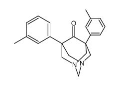 1,5-Bis(m-tolyl)-3,7-diazaadamantan-9-one结构式