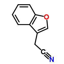 2-(3-苯并呋喃基)乙腈结构式