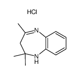 2,2,4-trimethyl-2,3-dihydro-1H-1,5-benzodiazepine hydrochloride结构式