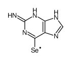 6-λ1-selanyl-7H-purin-2-amine结构式