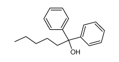 1,1-diphenylhexan-1-ol Structure