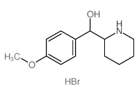 2-Piperidinemethanol, a-(4-methoxyphenyl)-, hydrobromide(1:1)结构式