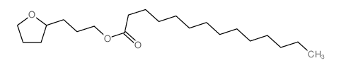 3-(oxolan-2-yl)propyl tetradecanoate结构式