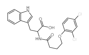 Tryptophan,N-[4-(2,4-dichlorophenoxy)butyryl]-, D- (8CI)结构式