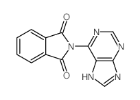 1H-Isoindole-1,3(2H)-dione,2-(9H-purin-6-yl)- Structure