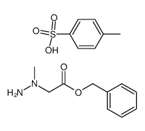 Benzyl 2-(N-methylhydrazino)acetate p-toluenesulfonic acid salt结构式