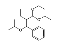 [2-(diethoxymethyl)-1-propan-2-yloxybutyl]benzene结构式