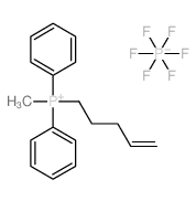 methyl-pent-4-enyl-diphenylphosphanium,hexafluorophosphate结构式