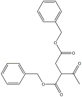 2-Acetyl-succinic acid dibenzyl ester Structure