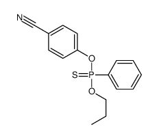 4-[phenyl(propoxy)phosphinothioyl]oxybenzonitrile Structure