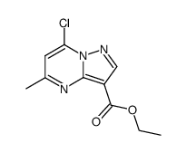 ethyl 7-chloro-5-methylpyrazolo[1,5-a]pyrimidine-3-carboxylate structure