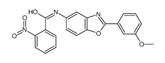 N-[2-(3-methoxyphenyl)-1,3-benzoxazol-5-yl]-2-nitrobenzamide结构式