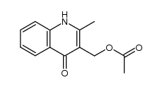 3-acetoxymethyl-2-methyl-1H-quinolin-4-one Structure