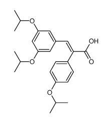 α-(4-isopropoxyphenyl)-m,m-diisopropoxycinnamic acid Structure