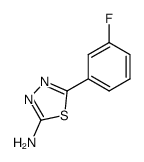5-(3-fluorophenyl)-1,3,4-thiadiazol-2-amine结构式